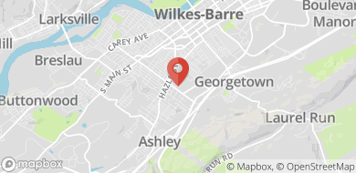 Map of 476 Blackman St, Wilkes-Barre, PA 18702