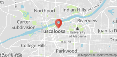 Map of 1818 University Boulevard, Tuscaloosa, AL 35401