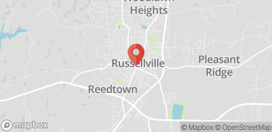 Map of 115 N Jackson Ave, Russellville, AL 35653