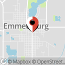 Map of 1122 Broadway Street, Emmetsburg, IA 50536